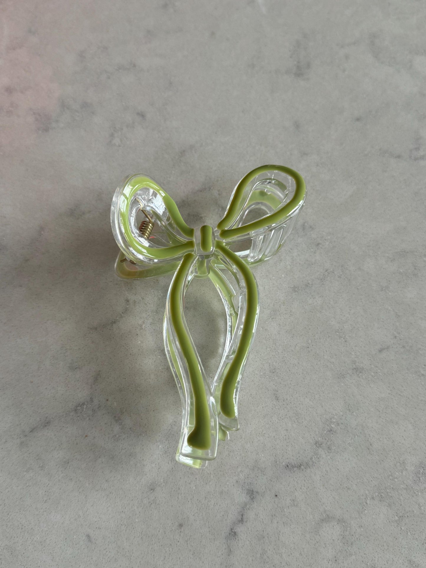 Plastic Bow Claw Hair Clips