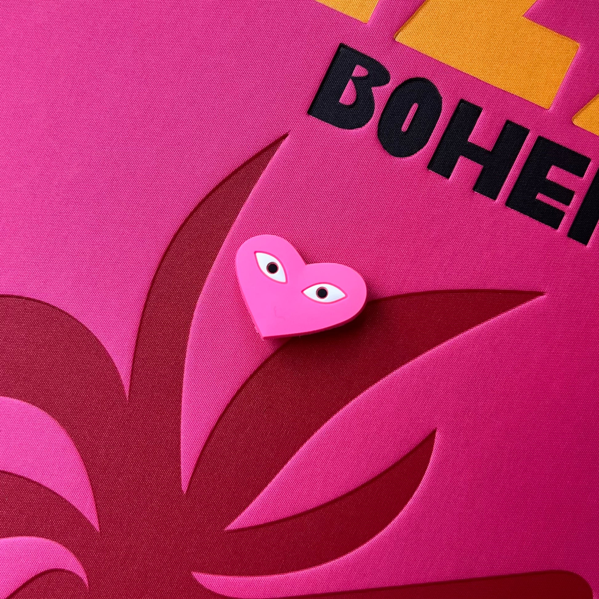 Cdg pink heart hotsell